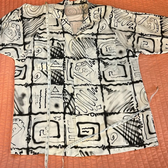 Vintage 80's Esprit Sport Wearable Art, Pop Art, Nostalgia, Black/White, size M - Picture 11 of 16